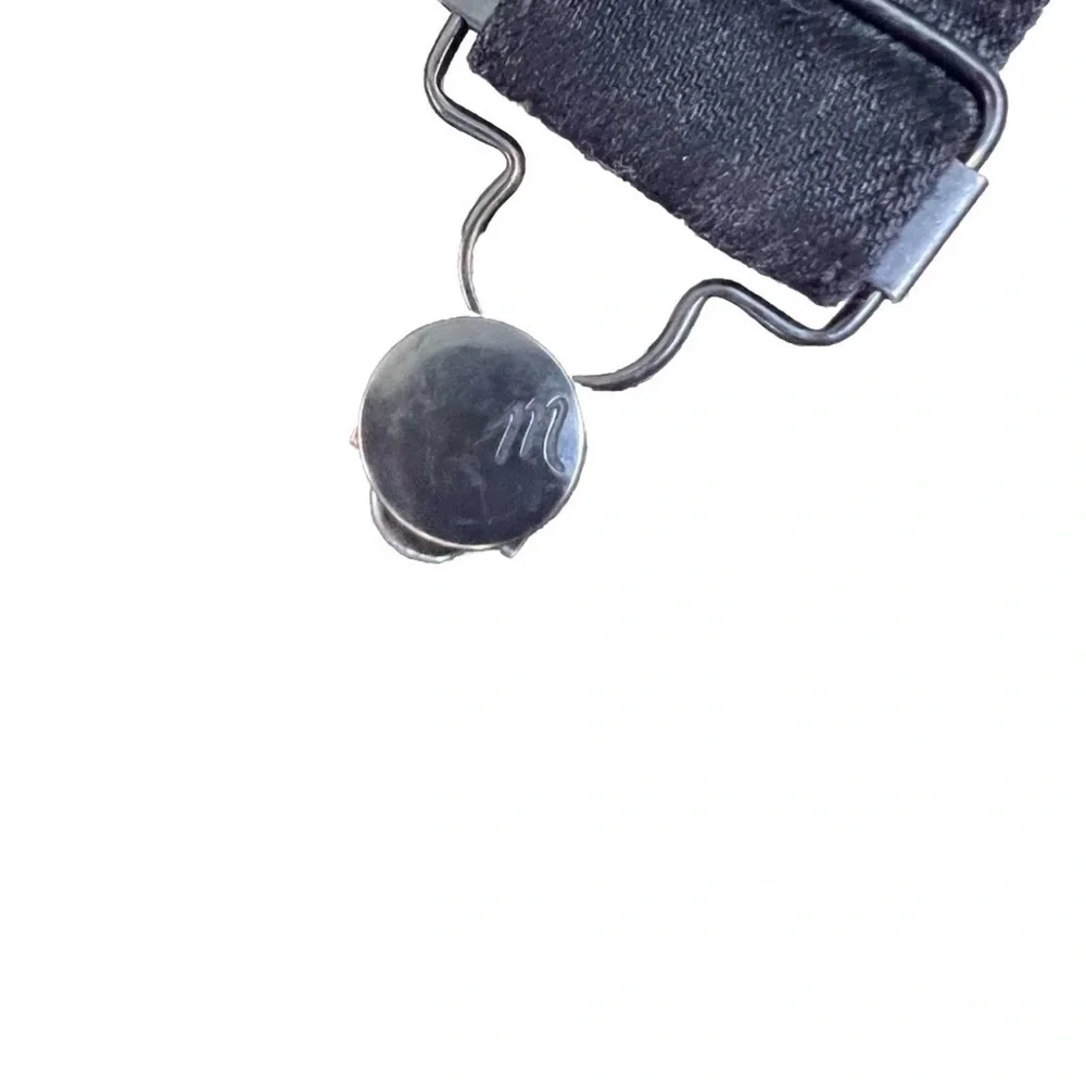 Madewell Black Denim Overall Jumpsuit XS Adjustablestraps Casual Streetwear Y2K - Picture 5 of 12